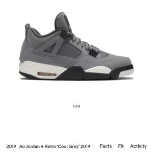 Jordan 4 Retro Cool Grey 2019